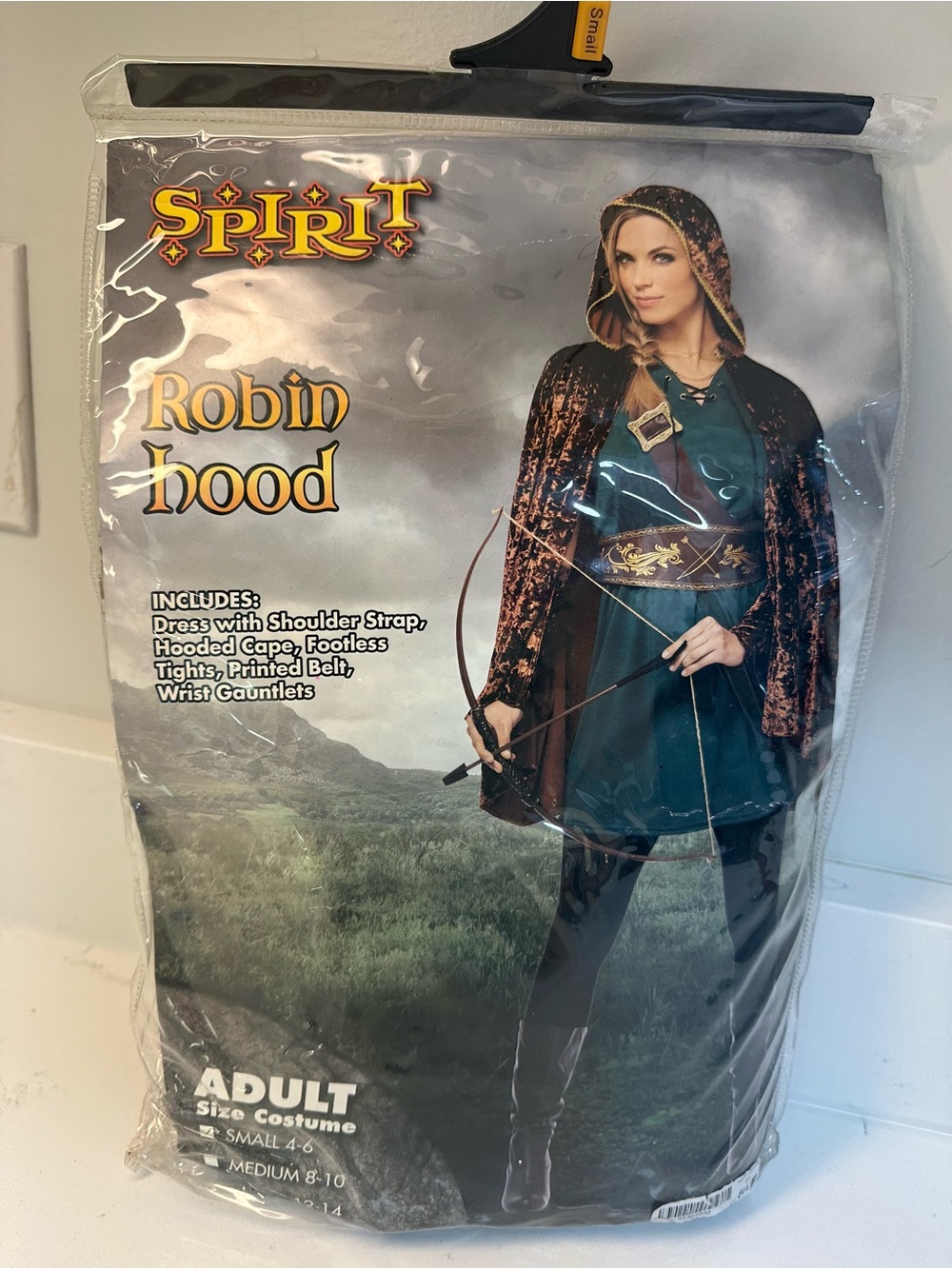 Spirit Robin Hood Costume Small 4-6 Medieval Ren Faire 5 Piece Set
